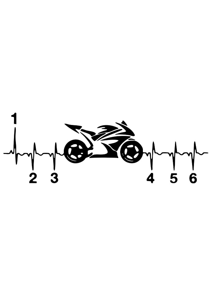 Motorcycle Heartbeat Gear Shift