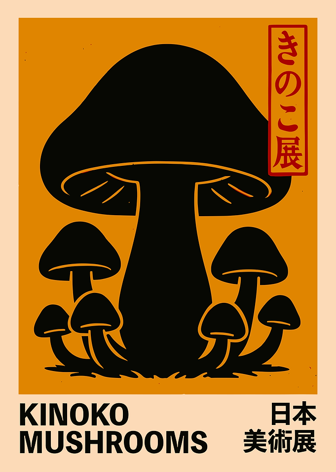Kinoko Mushrooms Art Print