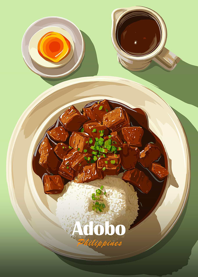 Adobo Philippines Illustration