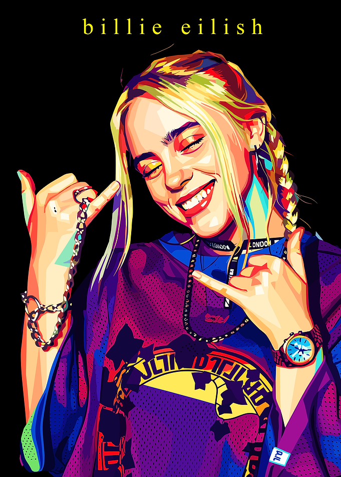 Billie Eilish-Pop Art