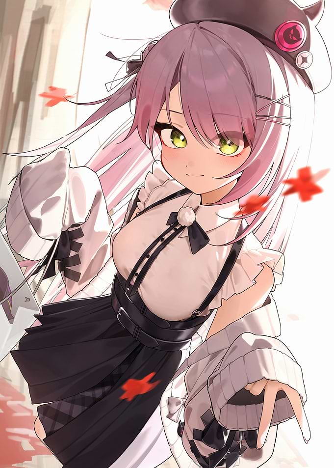 Anime Girl with Lilac Hair