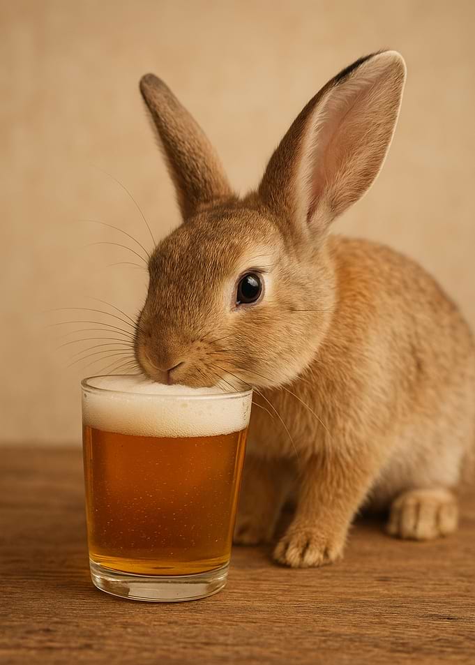 Rabbit with Beer