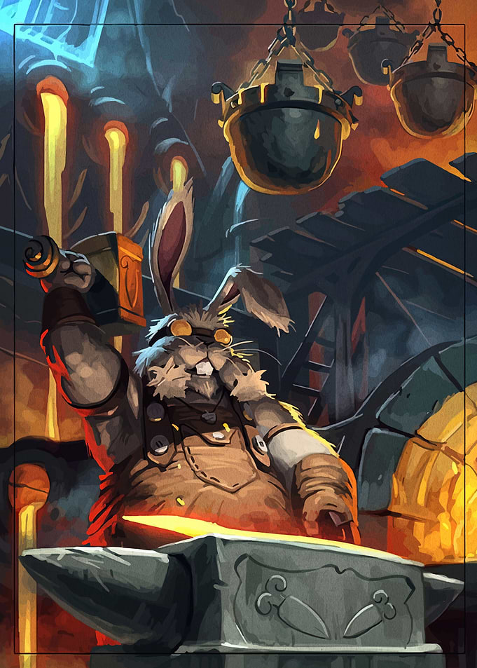 Rabbit Blacksmith at Work