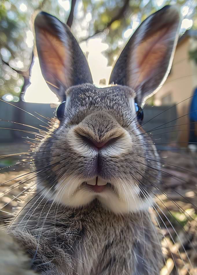 Close-up Rabbit Portrait