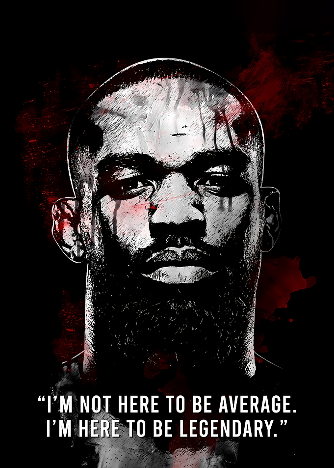 Jon Jones: Legendary Fighter Portrait