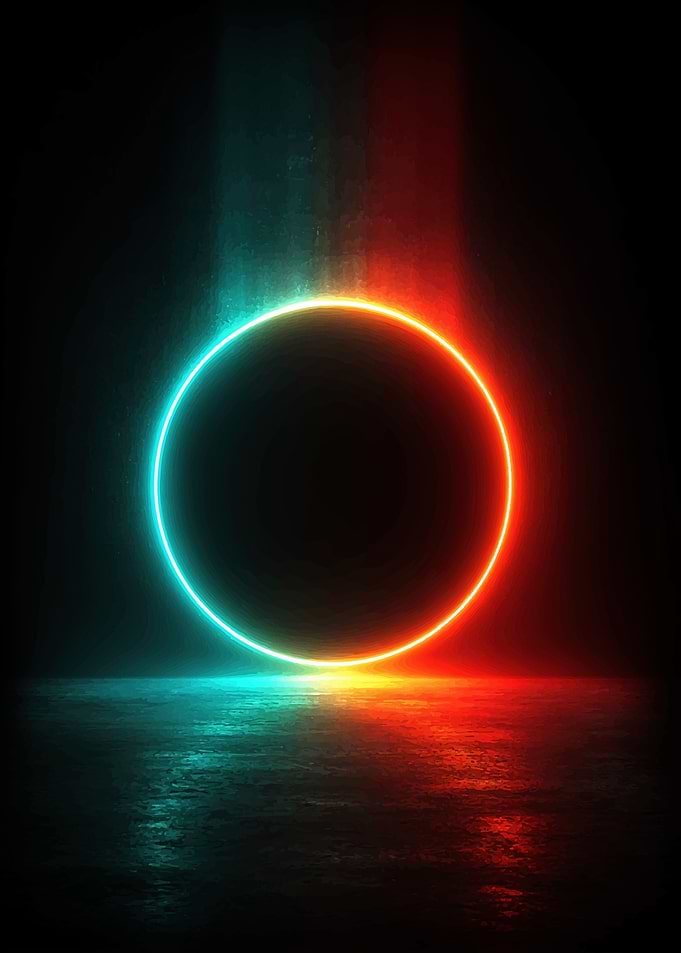 Neon Circle Portal