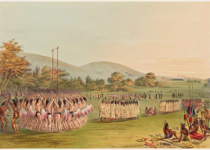 Native American Ceremony Painting