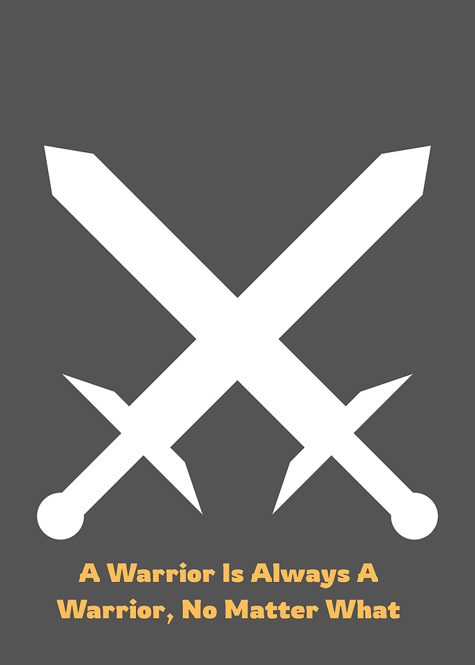 Warrior Swords Minimalist Art