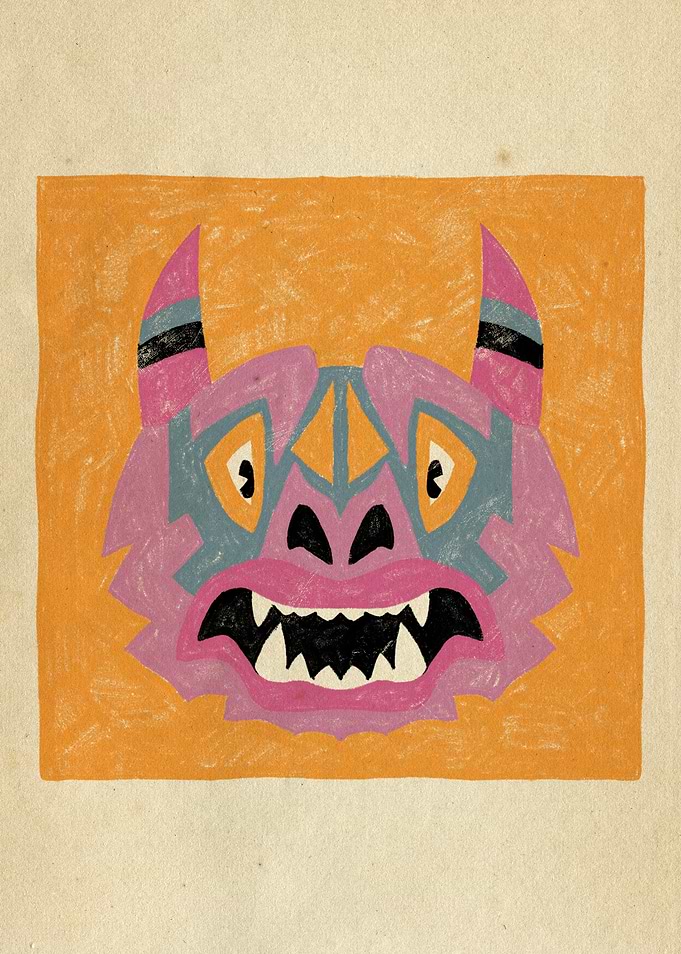 Dancing Diablitos - Monster Face Illustration 7