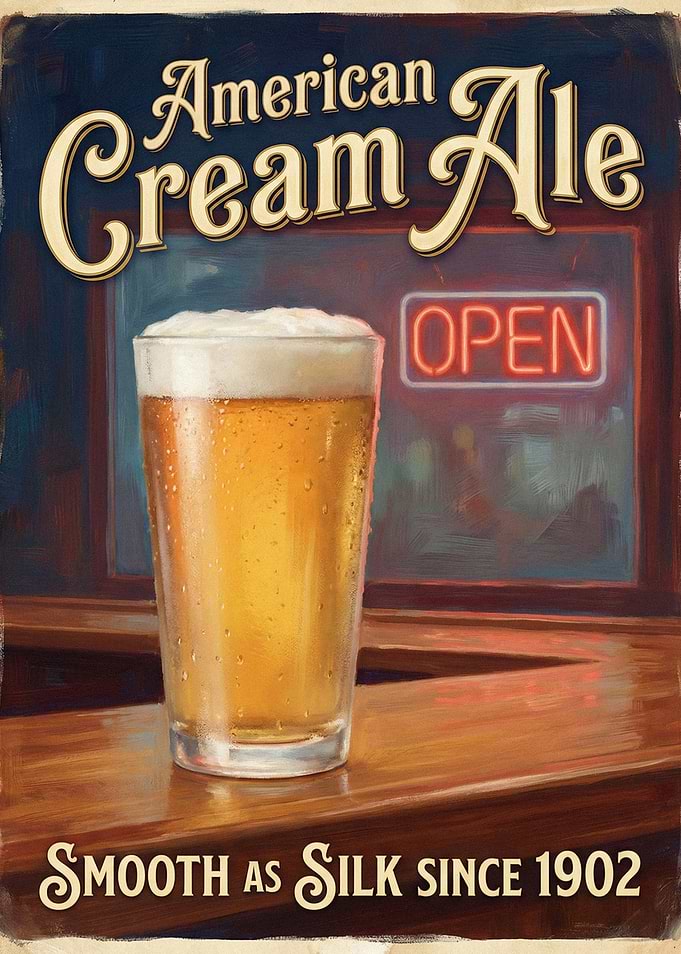 American Cream Ale Vintage Poster