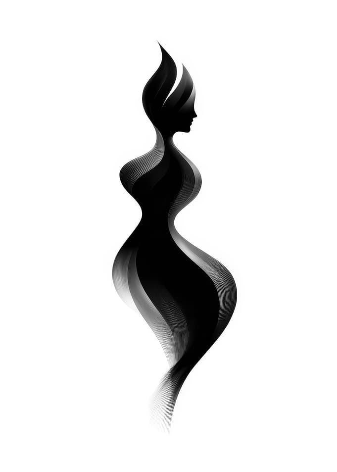 Abstract Woman Silhouette