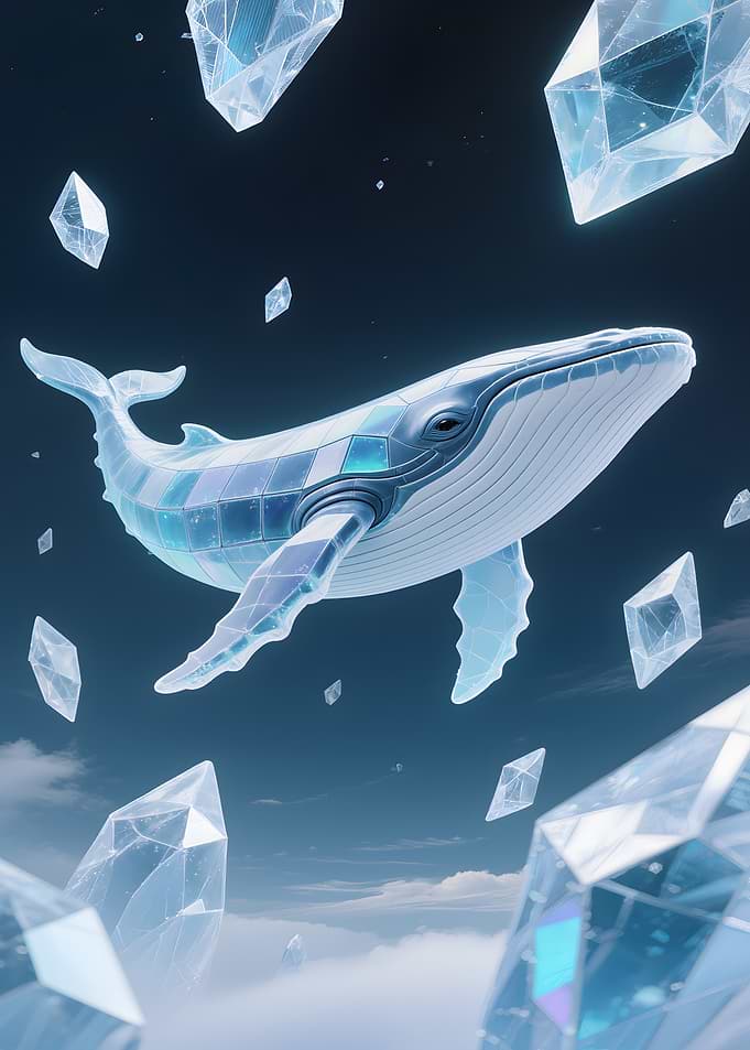 Crystal Whale in the Sky