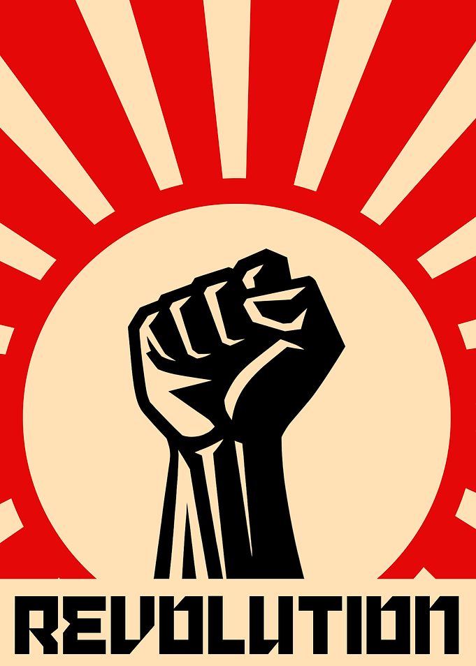 Revolution Fist Propaganda Poster
