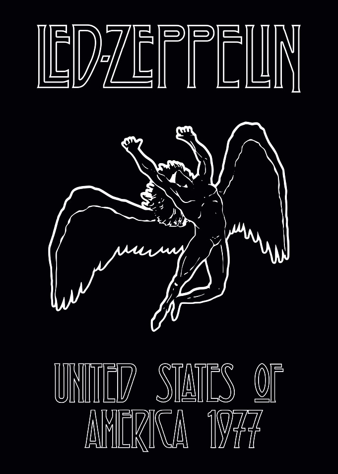 Led Zeppelin United States 1977 Poster