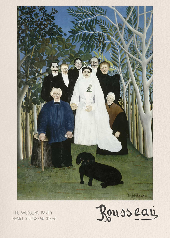 The Wedding Party by Henri Rousseau
