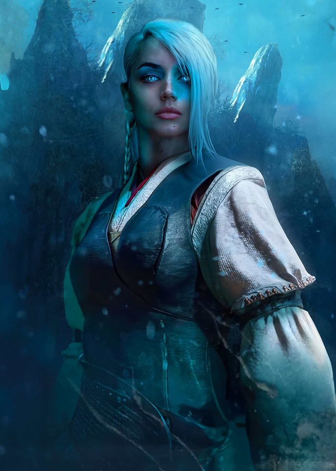 Final Fantasy Woman in Snowy Landscape
