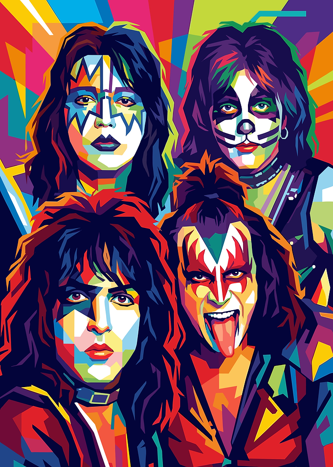 KISS Band Pop Art Portrait