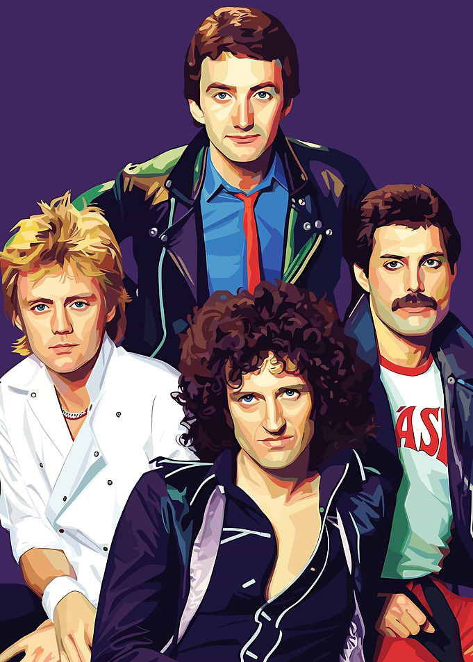 Queen Band Portrait