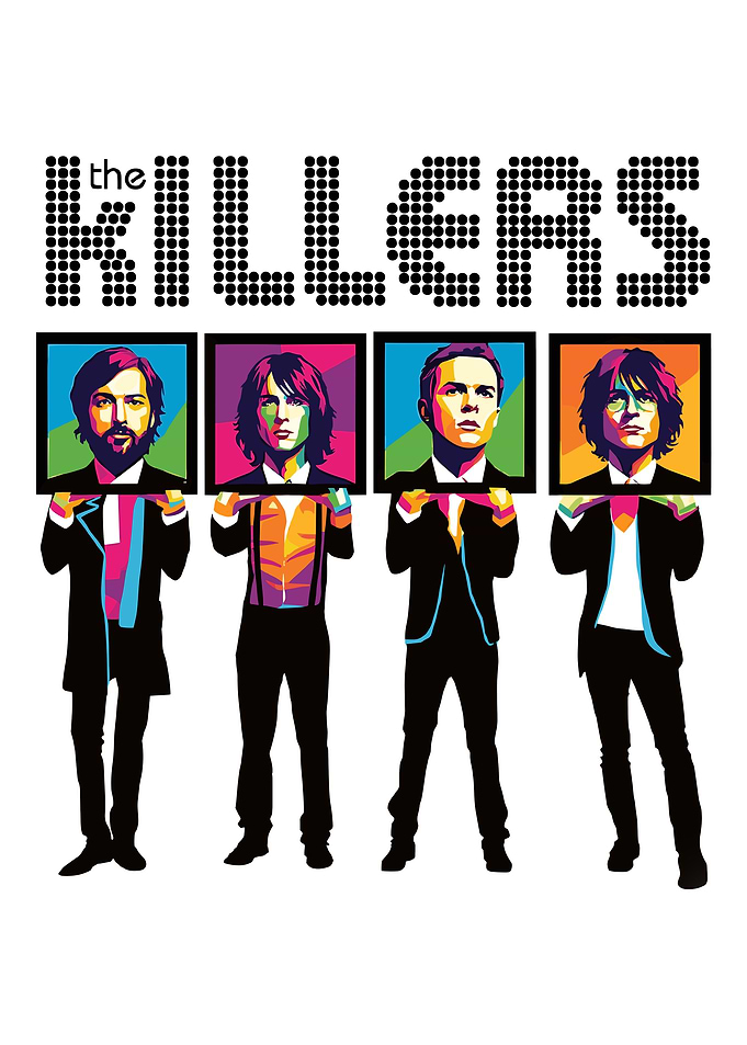 The Killers Band Pop Art