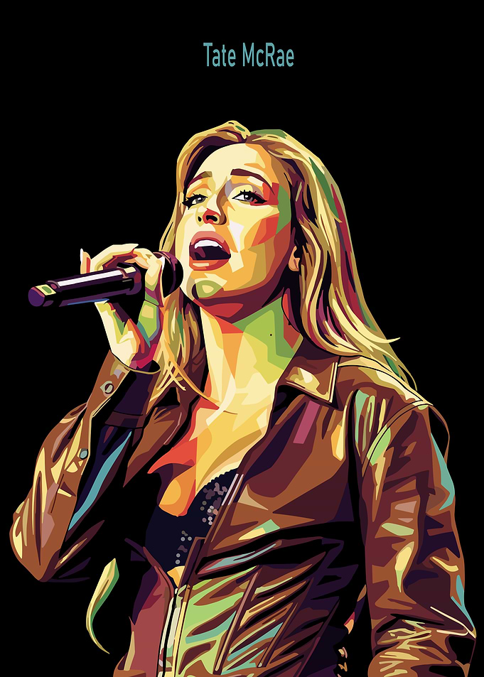 Tate McRae Pop Art Portrait