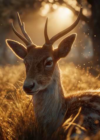 Deer in Golden Light