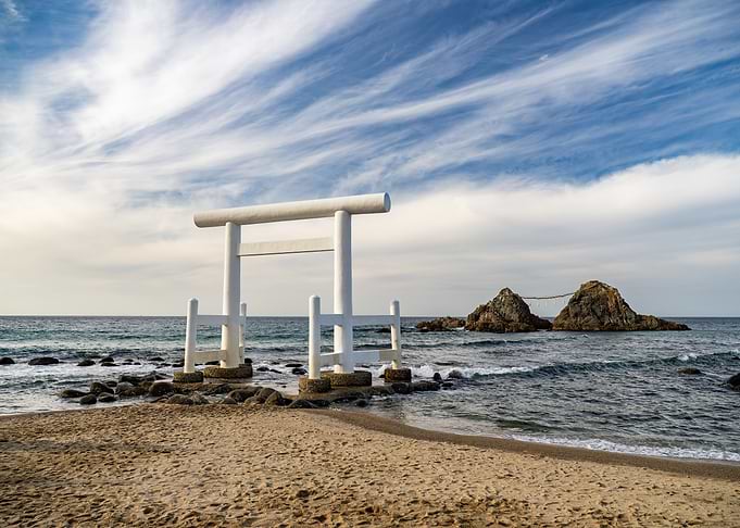 Futami Okutama Shrine Torii Gate in Fukuoka