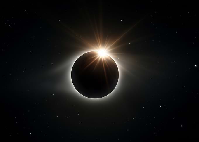 Solar Eclipse in Space