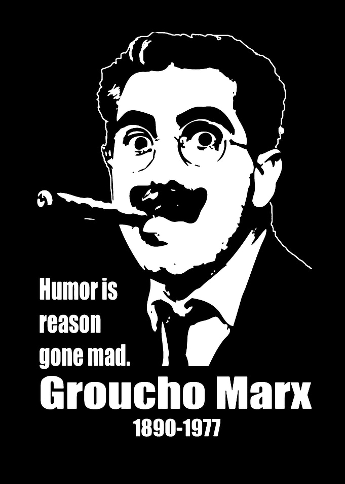 Groucho Marx Black and White Portrait