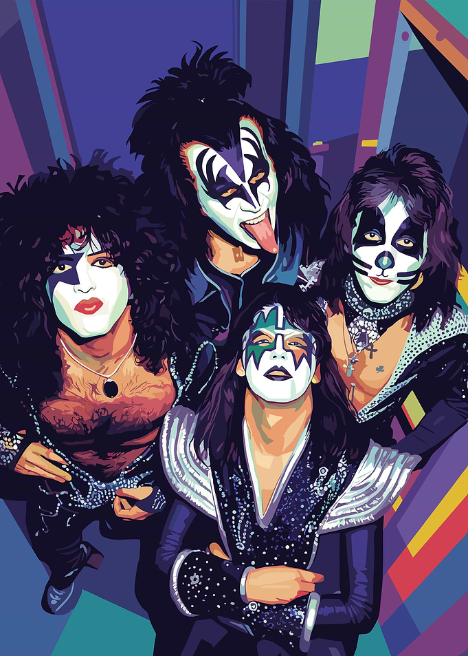 KISS Band Portrait