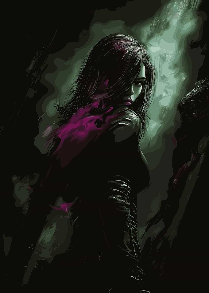 Dark Fantasy Woman Portrait
