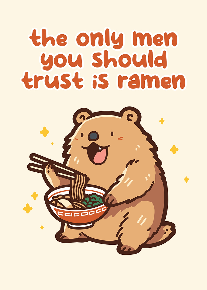 Ramen Trust Cartoon Bear