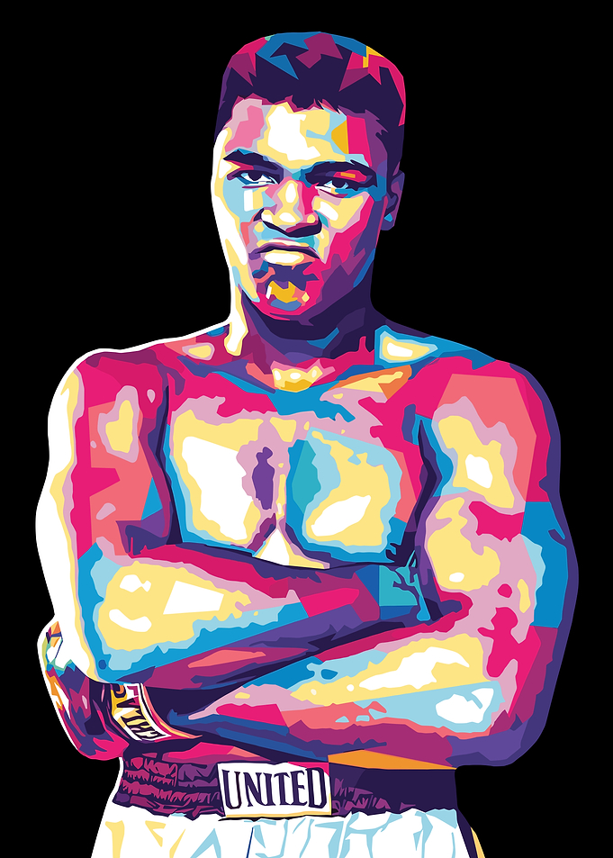 Muhammad Ali Pop Art Portrait