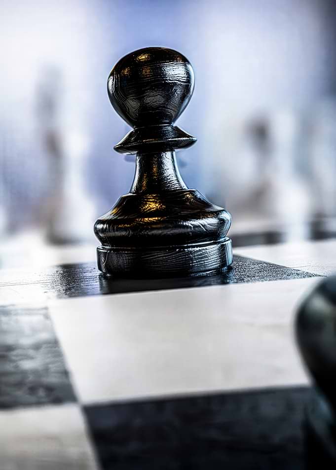 Chess Pawn on Board