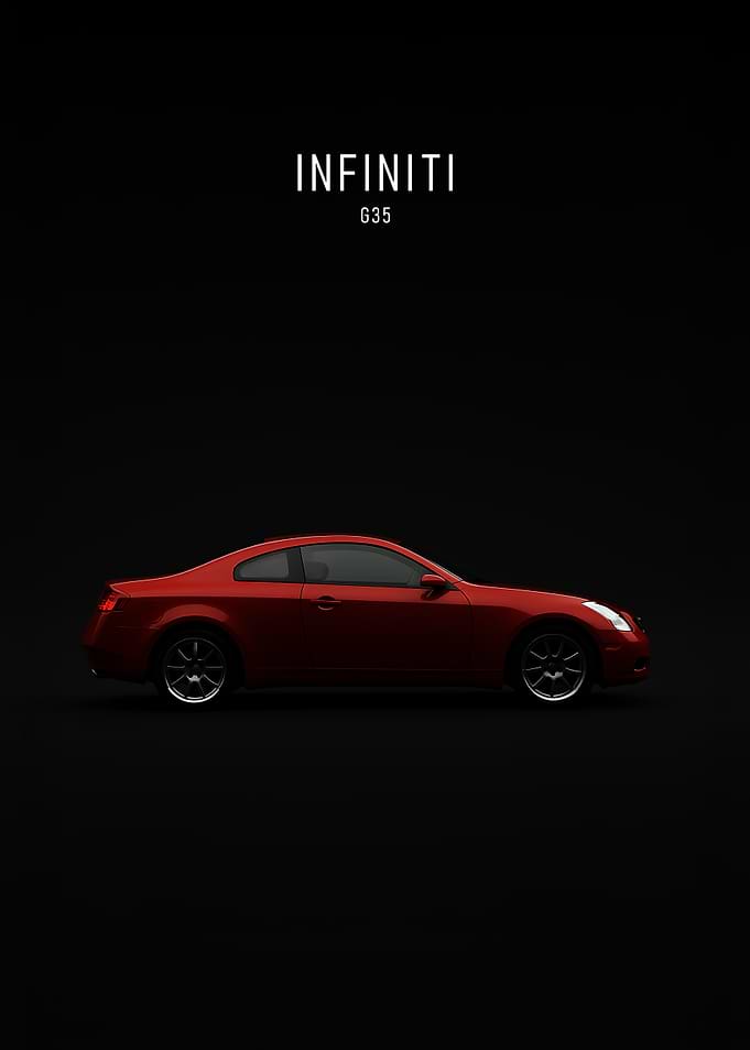 Infiniti G35 Red Car