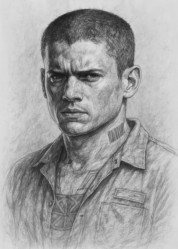 Michael Scofield Prison Break Portrait