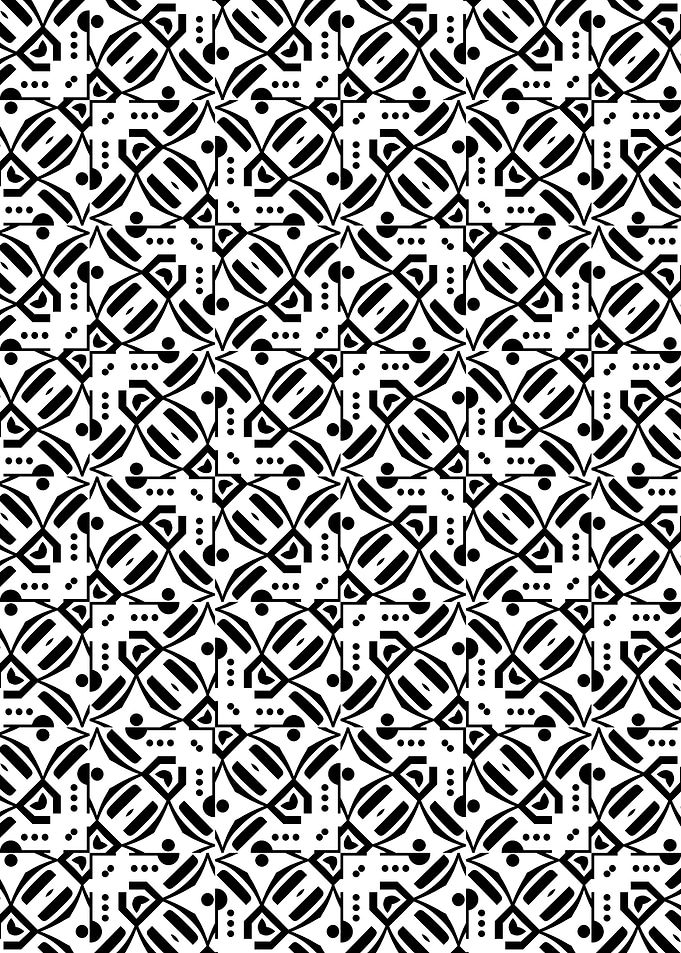 Quadrilateral Mosaic Module Pattern