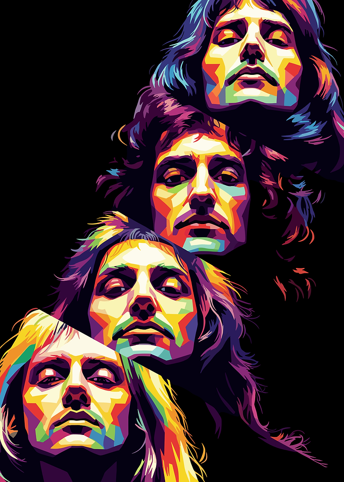 Freddie Mercury Pop Art Portrait