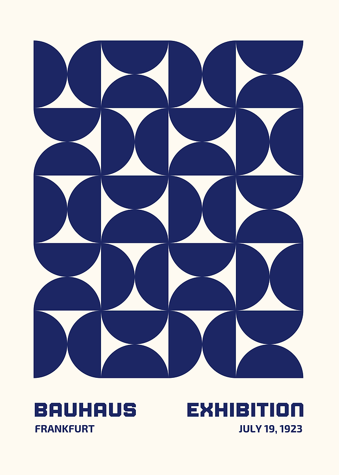 Bauhaus Exhibition Poster, Frankfurt 1923