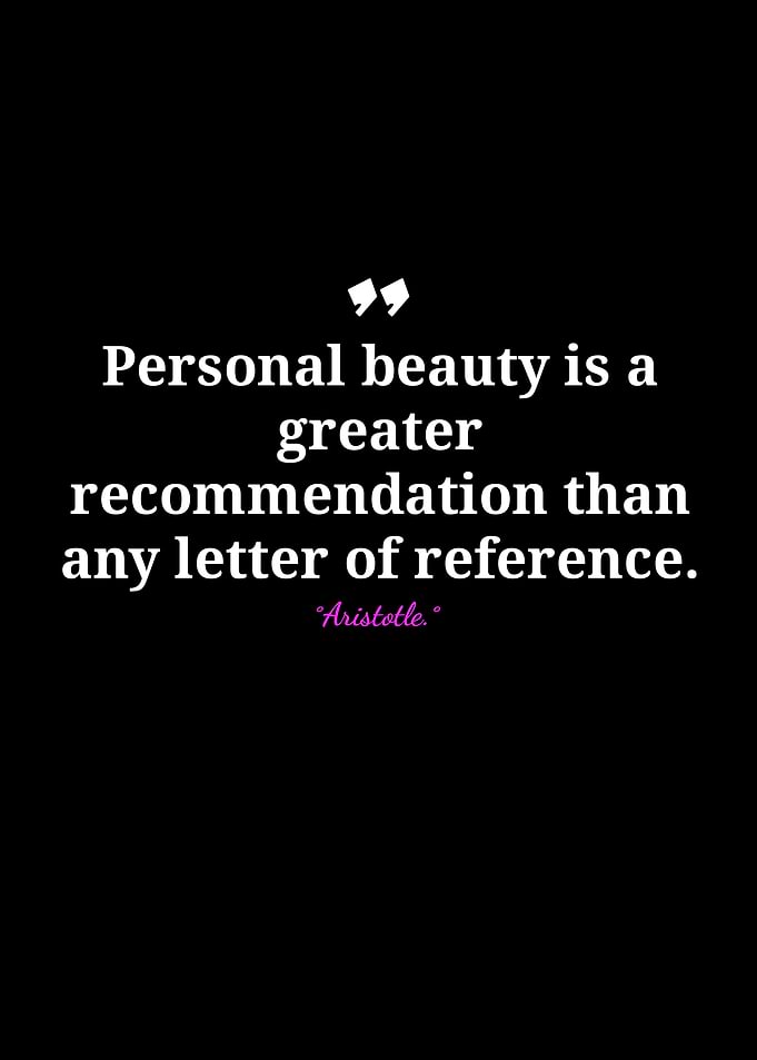 Aristotle Quote: Personal Beauty