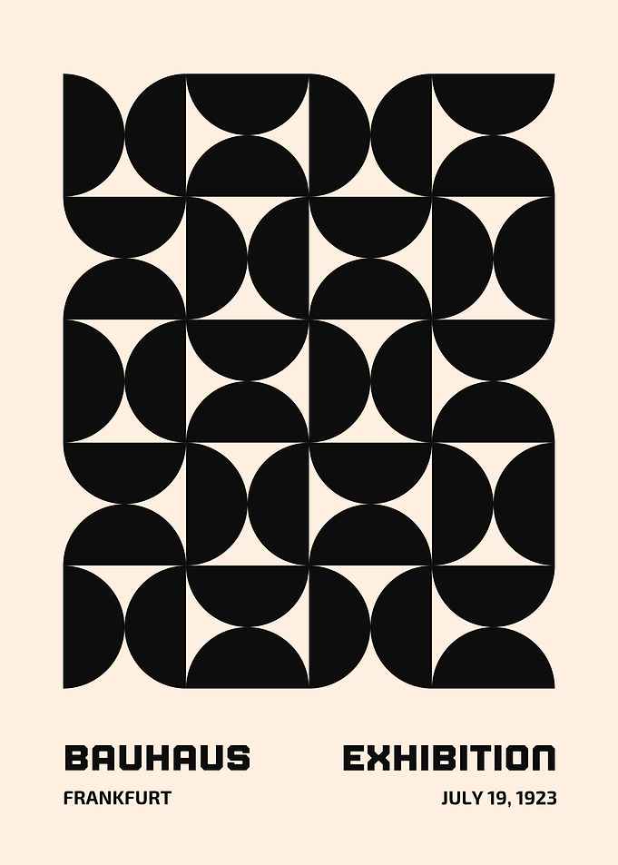 Bauhaus Exhibition Poster, Frankfurt 1923