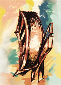 Abstract Architectural Structure Painting