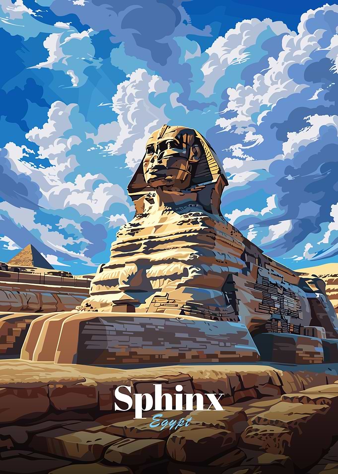 Sphinx Egypt Illustration