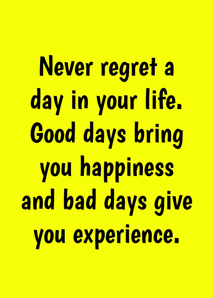 Inspirational Quote on Yellow Background