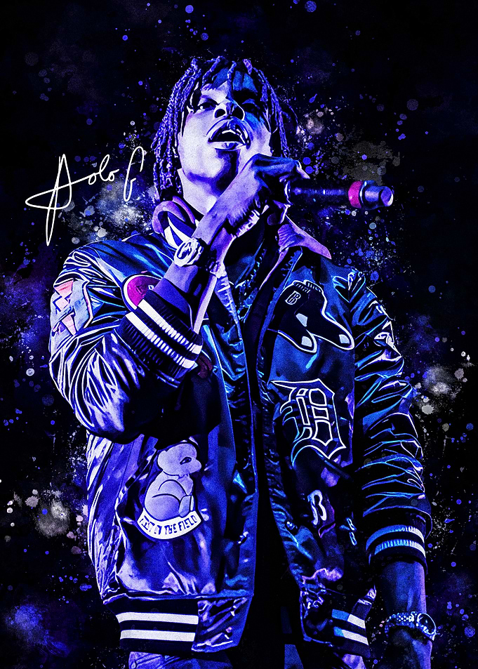 Polo G Portrait with Signature
