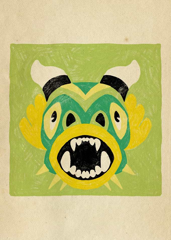 Dancing Diablitos - Monster Face Illustration 8