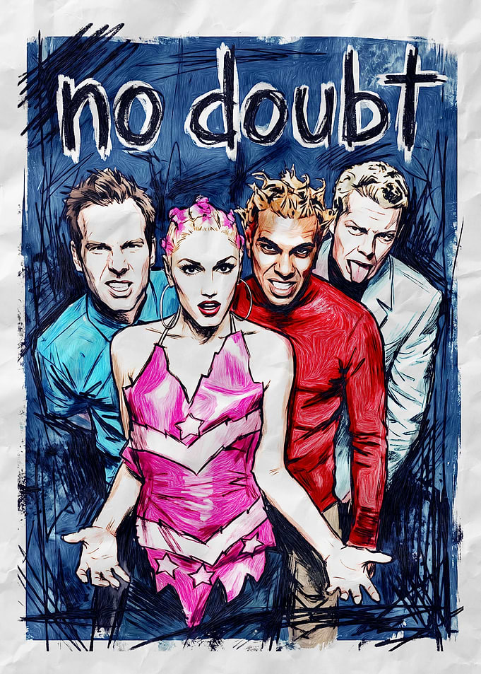No Doubt Band Illustration