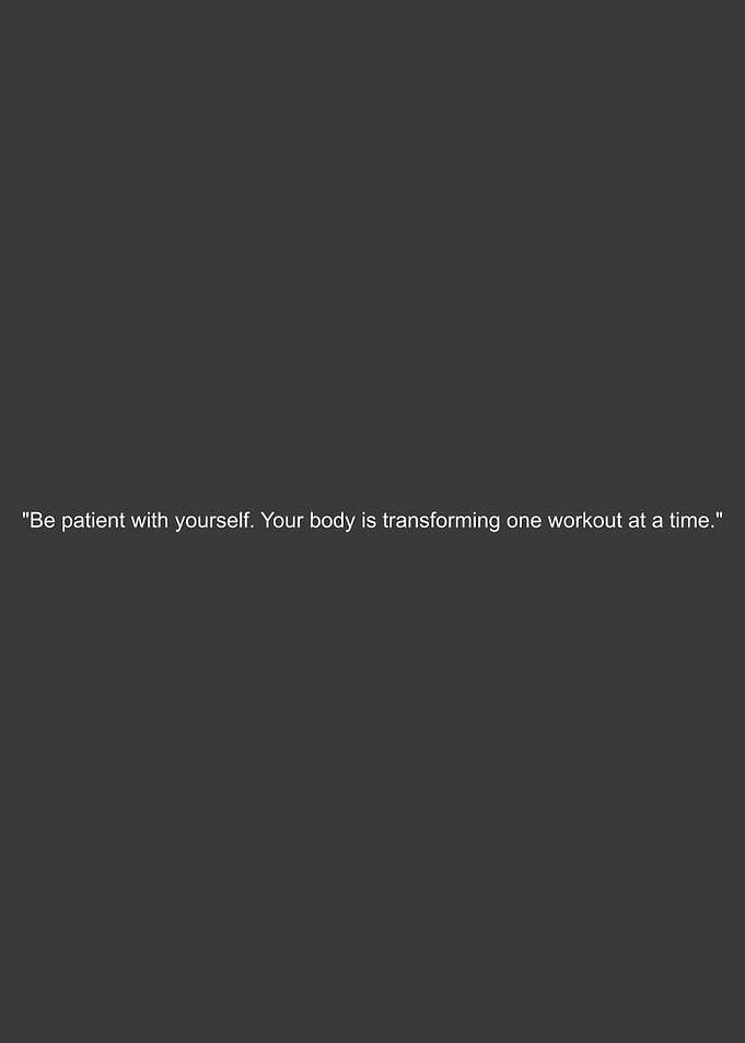 Workout Patience Quote