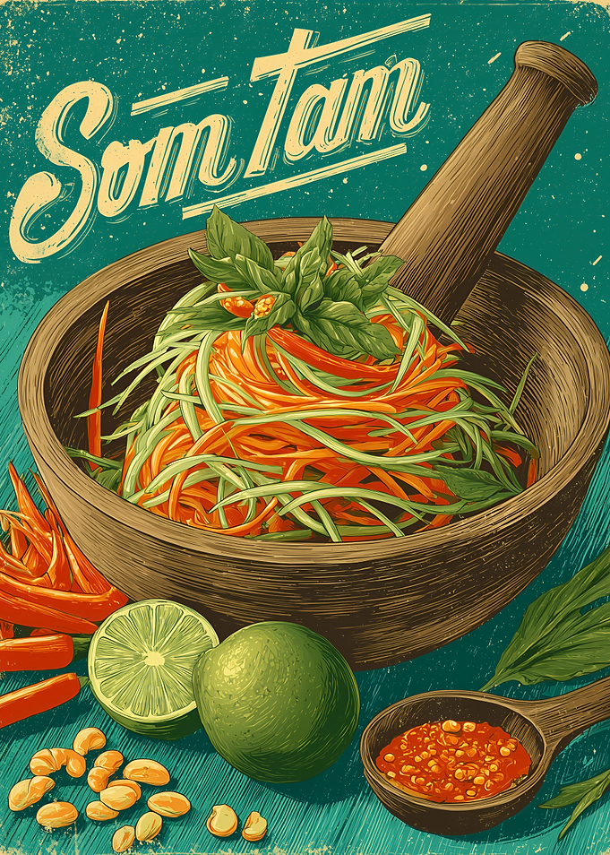 Som Tam Thai Salad Poster