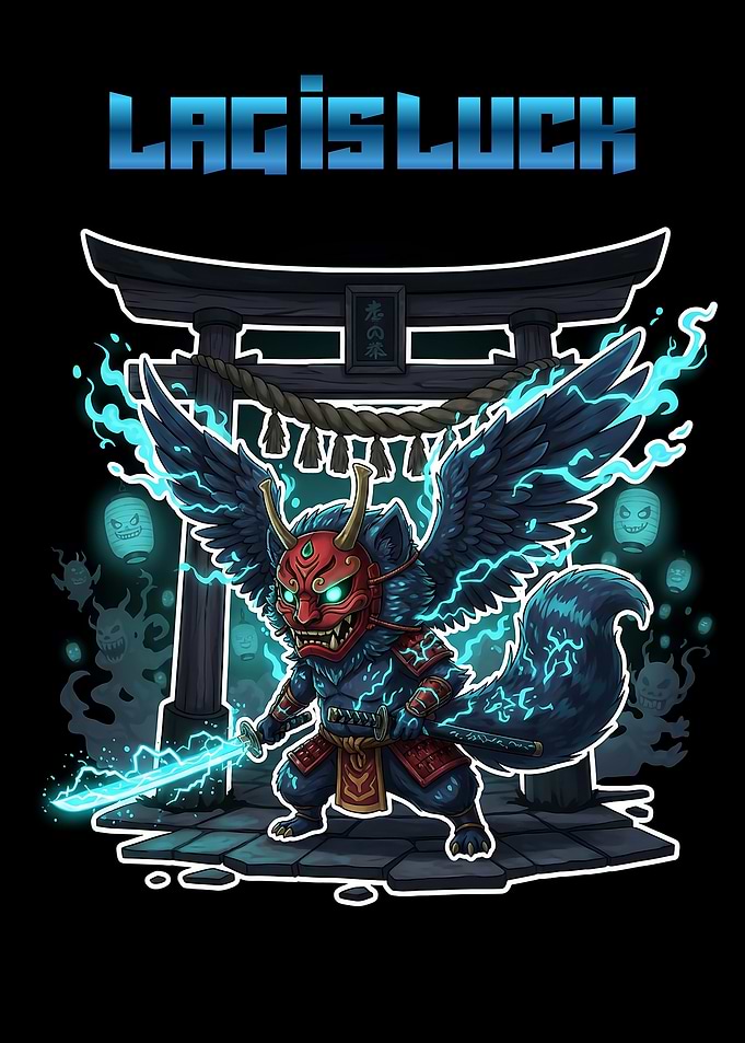 Gamer Poster — Tengu-Banke-Danuki (Cyber Shinto)