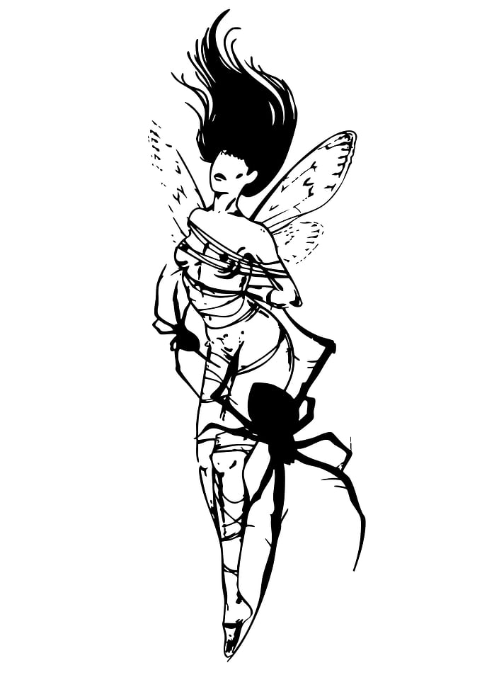 Fairy with Spider